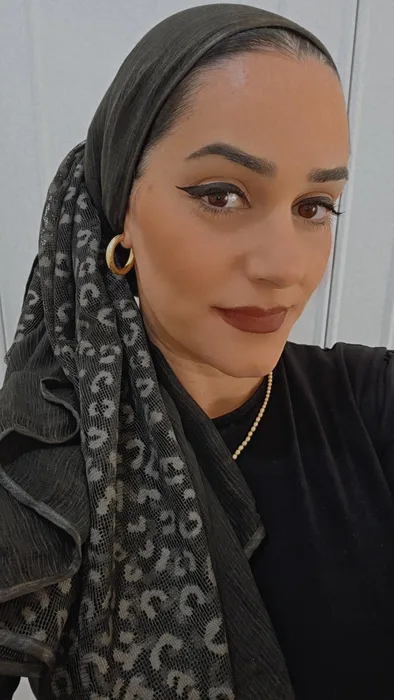 מטפחת מנומרת שחור אחיד