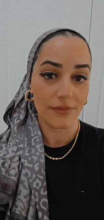 מטפחת לונג מנומרת דו צדדי גווני אפור