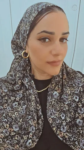 מטפחת מרובעת פרחים בד כותנה
