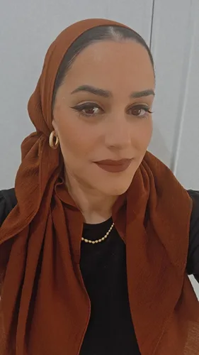 מטפחת קרפ צבע חום 3 ב100