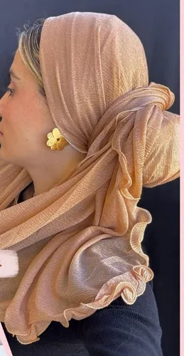 מטפחת לונג תלתלים שמפניה