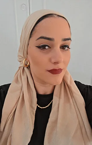 מטפחת מרובעת צבע מוקה