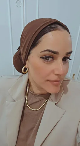 טורבן עם קשירה עבודת יד חום שוקולד
