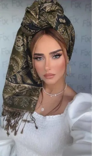 מטפחת לונג פשמינה צבע ירוק