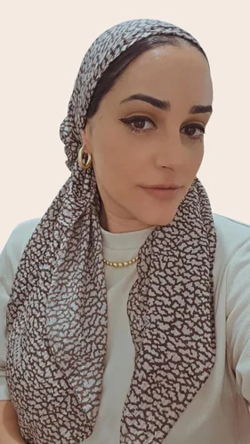 מטפחת מרובעת בד קרפ