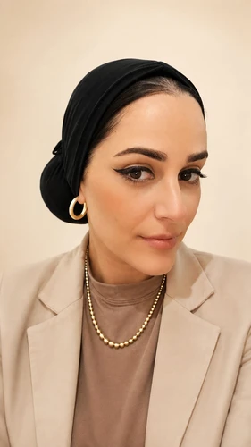 טורבן עם קשירה עבודת יד בצבע שחור